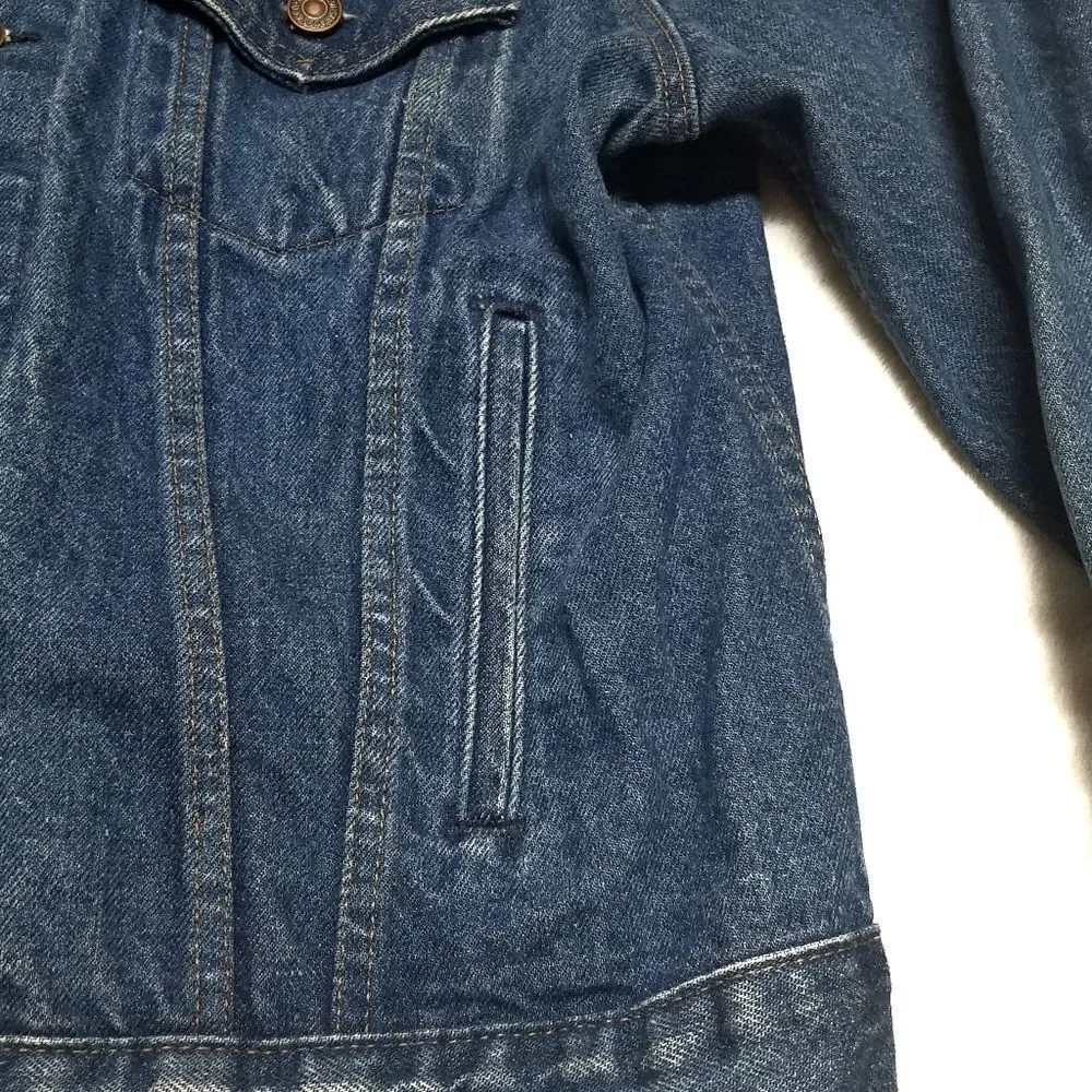 VINTAGE Levi's 506 Mid Wash Denim Trucker Jacket L